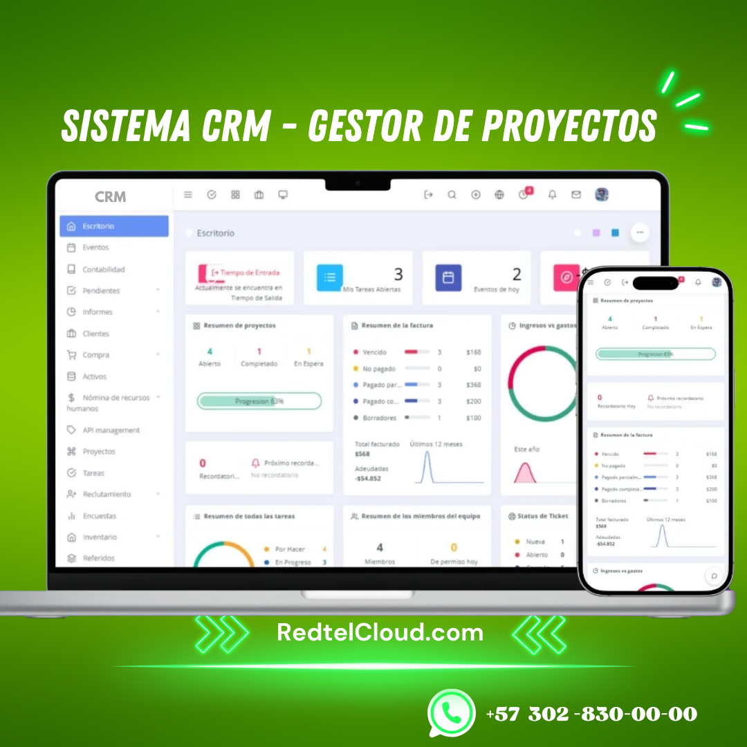 CRM - El mejor gestor de proyectos y CRM
